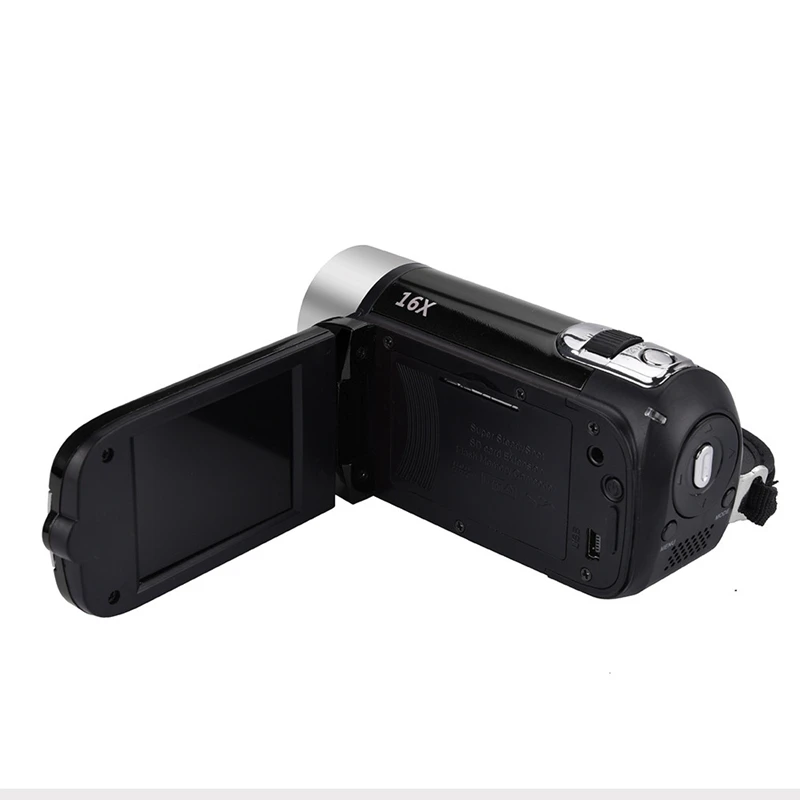 Горячая 3c-2.4-дюймовый TFT экран 16X цифровой зум DV видеокамера HD 1080P ручная цифровая камера Cmos сенсор до 32 Гб SD(черный