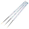 3pcs Nail Art Liner Brushes Acrylic UV Gel 3D Nail Painting Drawing Brush Pen Set Manicure Care Tool for DIY Nail Design 1