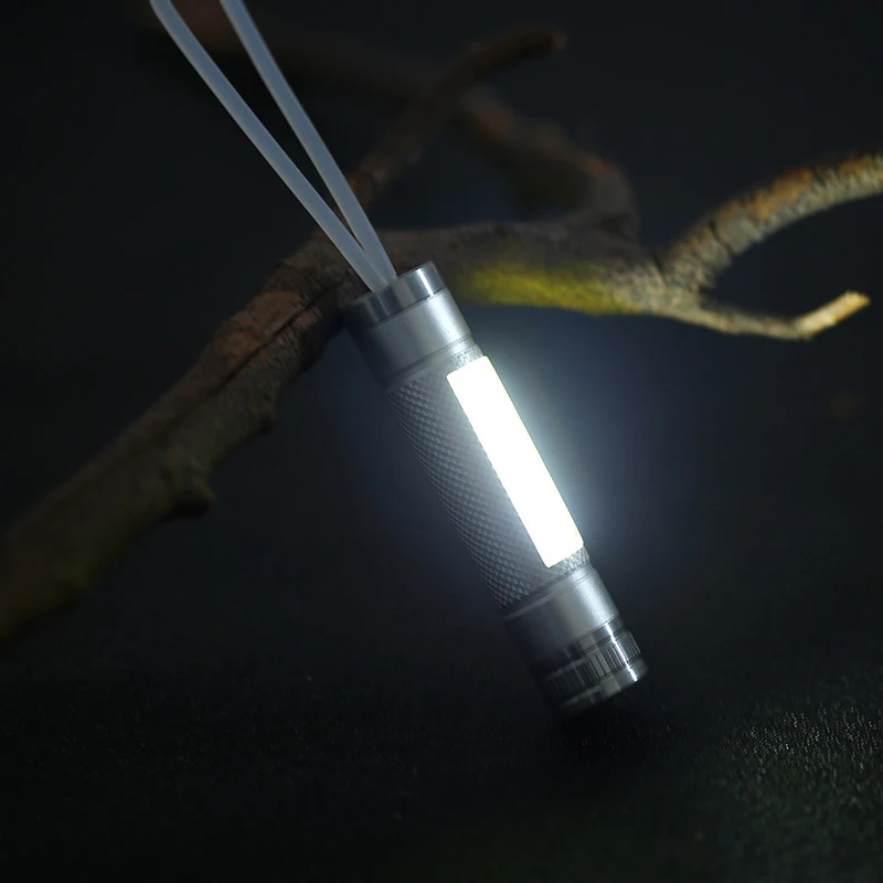 LSL портативный мини светодиодный светильник-вспышка COB рабочий светильник супер яркий маленький фонарь-брелок
