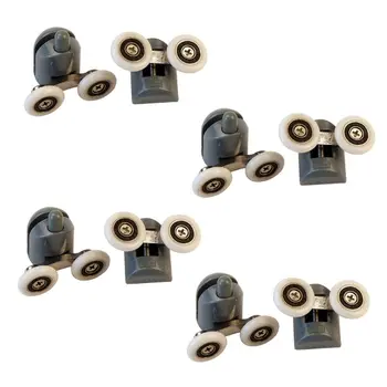

Double Shower Door Roller Runner Bathroom Swinging Pulleys Cabins Room Wheels 449C