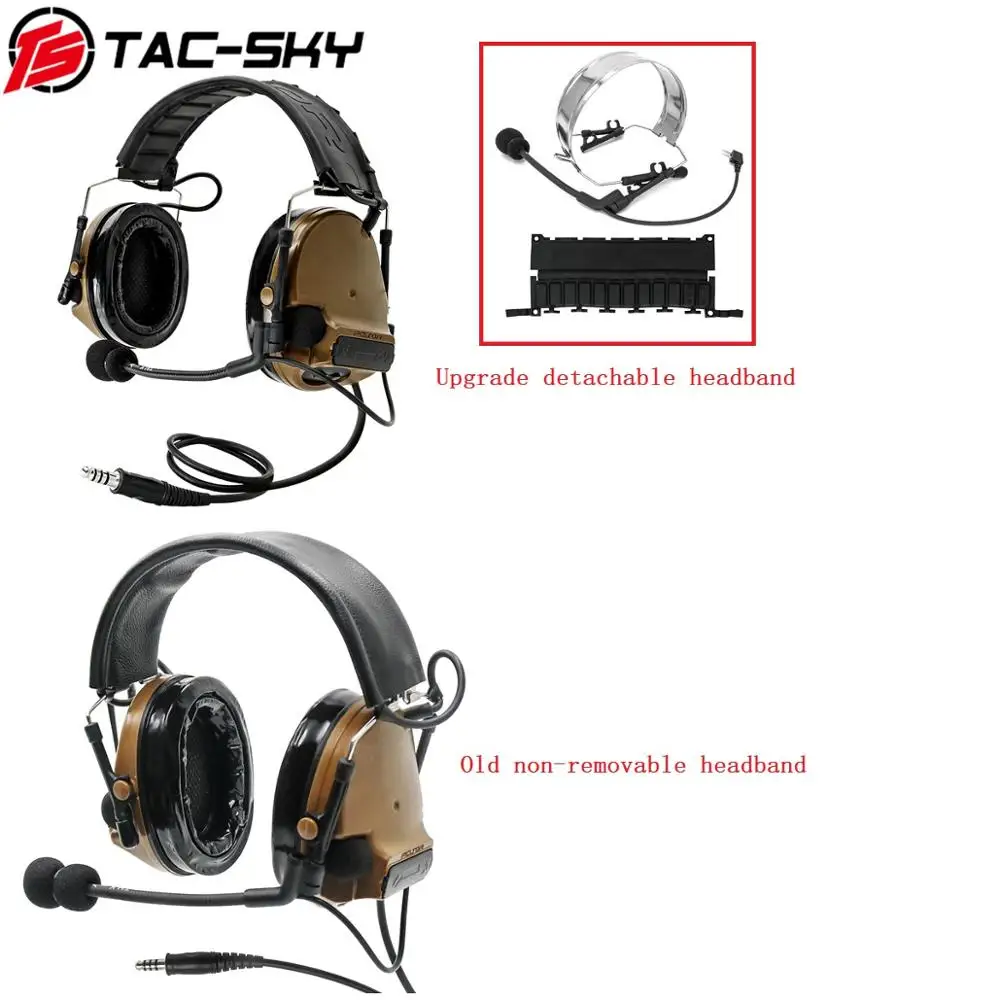 COMTAC III TAC-SKY COMTAC comtaciii Silicone Earmuffs Outdoor Sports Noise Reduction Pickup Military Shooting Headphones C3CB