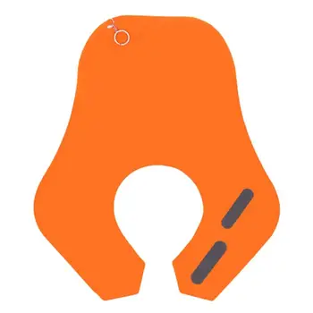 

1Pc Silicone Haircut Cape Waterproof Wai Cloth Hair Stylist Gown Apron Barber Accessories (Orange)