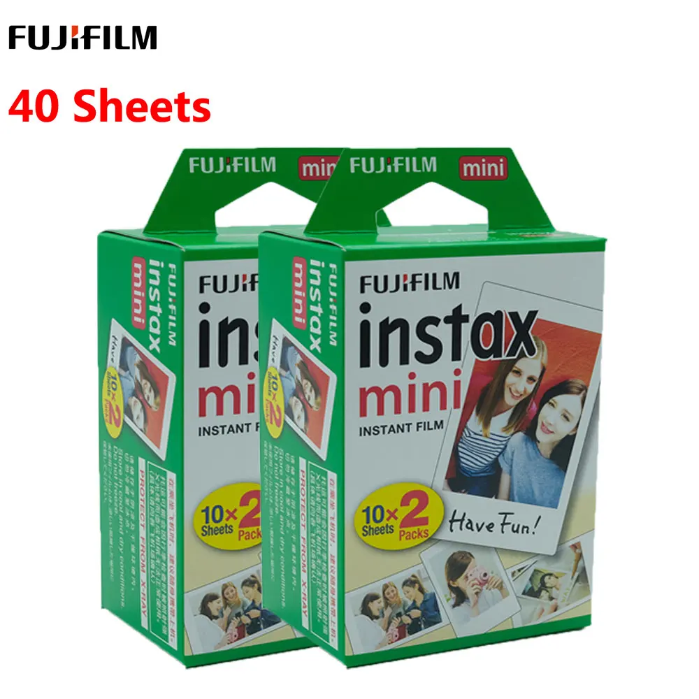 Оригинальные 40 листов Fujifilm Instax mini 9 пленок белый край 3 дюйма для мгновенной