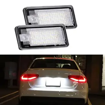 

2Pcs Canbus License Number Plate LED Light Lamp for Au-di A3 S3 A4 B6 B7 A6 S6 A8