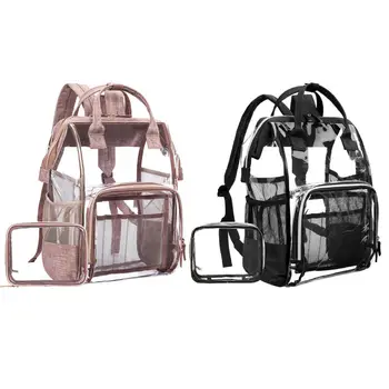 

Fashion Heavy Duty Clear Backpack Transparent Bag Student Bookbag for School