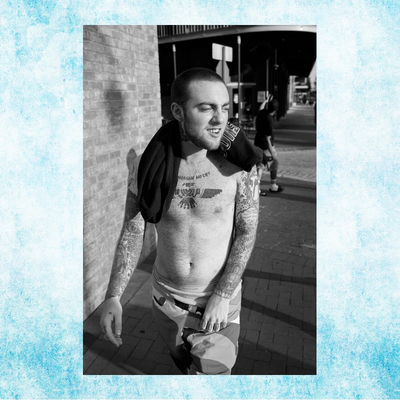 Настенная картина Mac Miller рэп печать на шелковом холсте постер 13x20 24x36 дюймов для