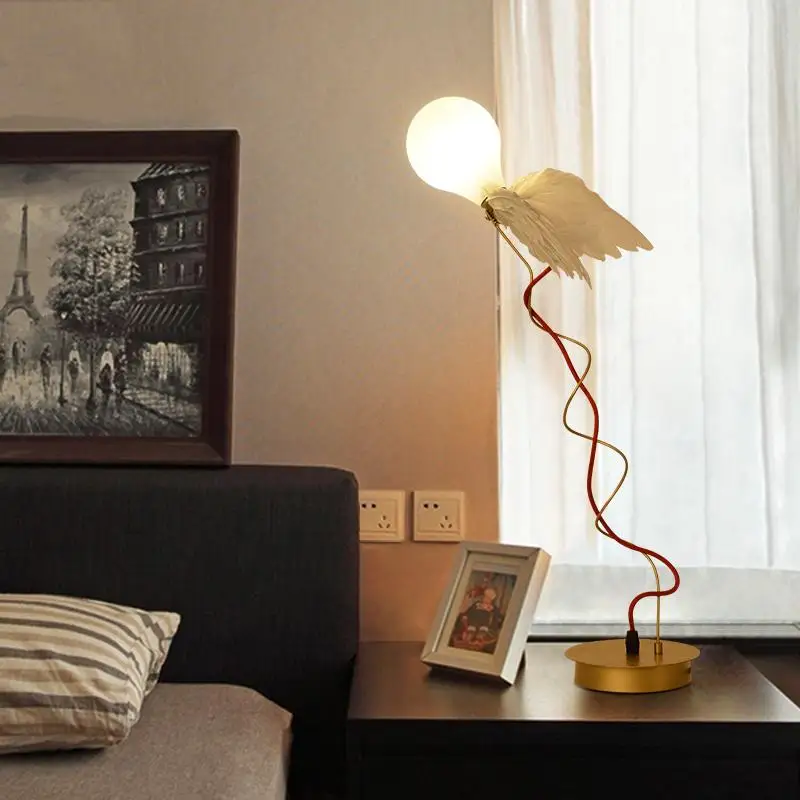 

Nordic Style Angel LED Table Lamp Bedroom desk lamp Bedside Decor Lights & Lighting Study Room desk light Design Table Lights