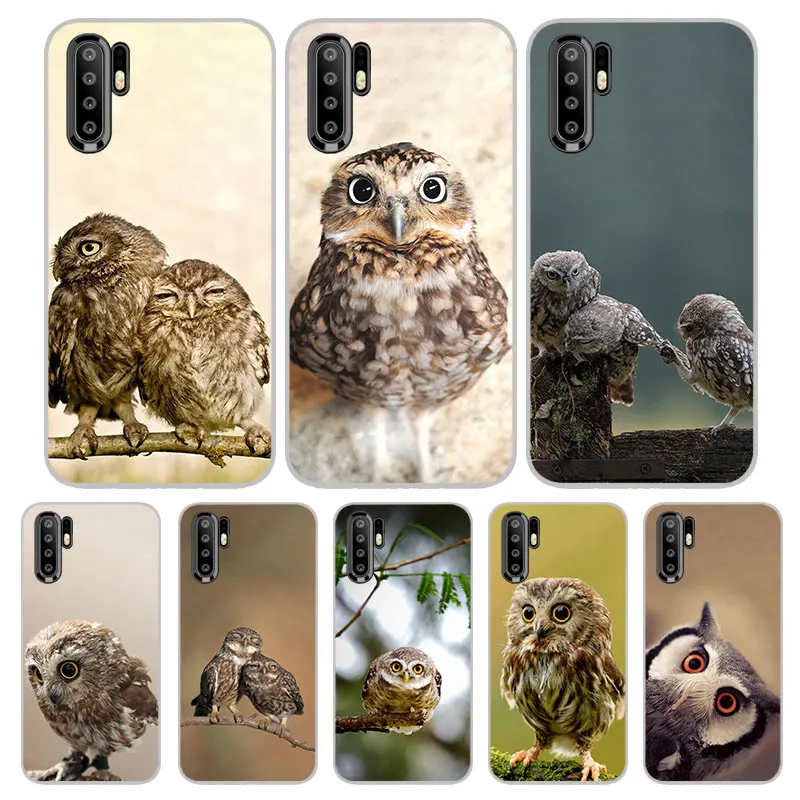 Мягкий матовый Силиконовый чехол с милой совой для телефона huawei P30 P20 P10 P9 P8 Pro Lite 2017