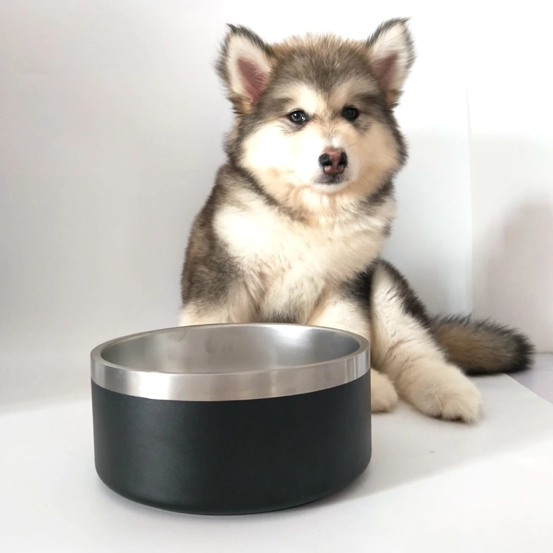 

Seven color Stainless Steel bowl, Non-Slip Dog Bowl, Holds 64oz