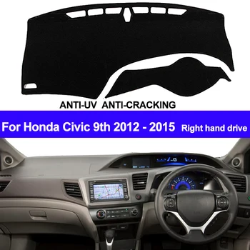 

SJ RHD Non-Slip Car Inner Dashboard Cover Dashmat Pad Carpet Sun Shade Dash Cover Fit For Honda CIVIC 2012 2013 2014 2015