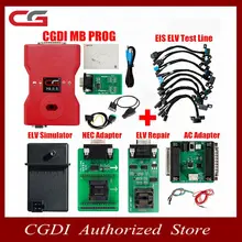 Mb do prog de cgdi para o apoio do benz toda a chave perdida mais rápido adiciona a chave com adaptador de elv & simulador & adaptador de ca & eis elv original cgdi para benz