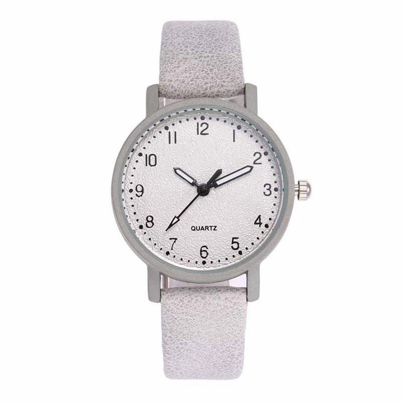 1 шт. Брендовые женские часы модные кожаные Наручные часы женские часы Mujer Bayan повседневные часы на день рождения подарки - Цвет: white  women watch