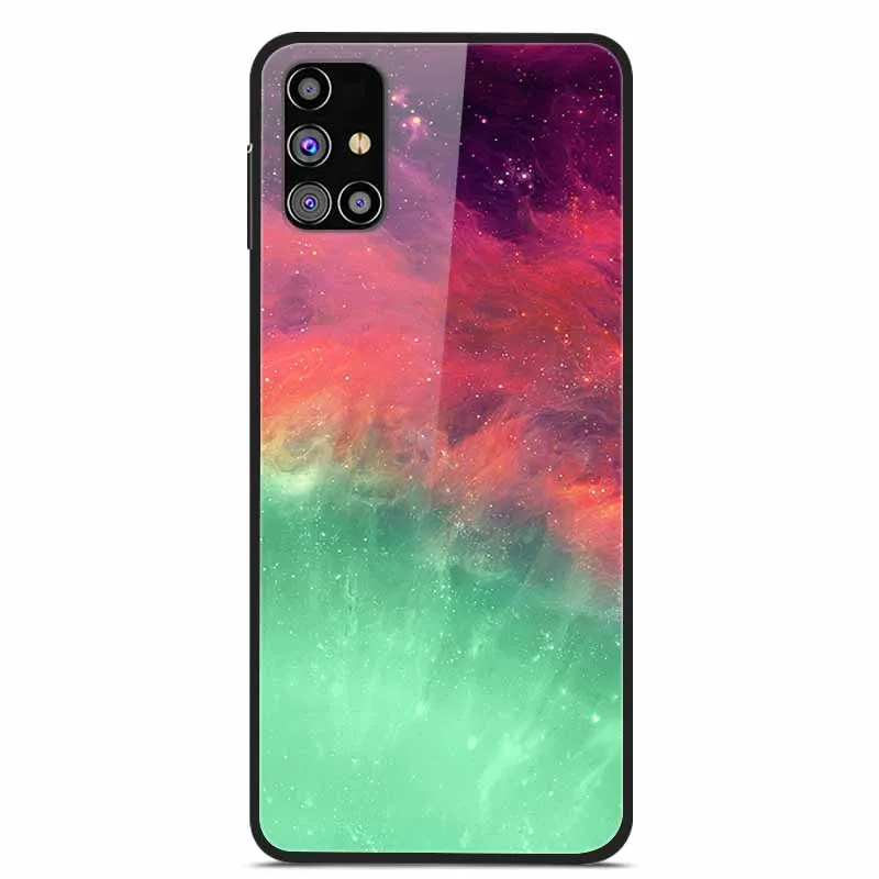 Luxury Tempered Glass Hard Back Cover for Samsung Galaxy - Premium Phone Case Shell