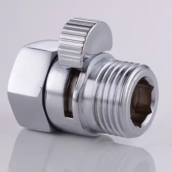 

Solid Brass Water-Saver Connector Flow Control Shut OFF Valve for Hand Shower Head Accessories