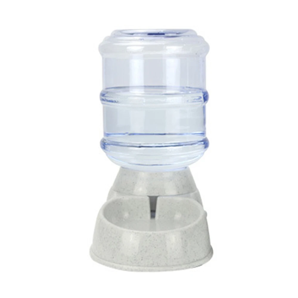 Grey drinker Автоматическая кормушка для домашних собак 3.8L ведро для хранения продуктов питания для кошек диспенсер для фонтанов маленький плюшевый питомец для кормления полив 5 - Цвет: Grey drinker