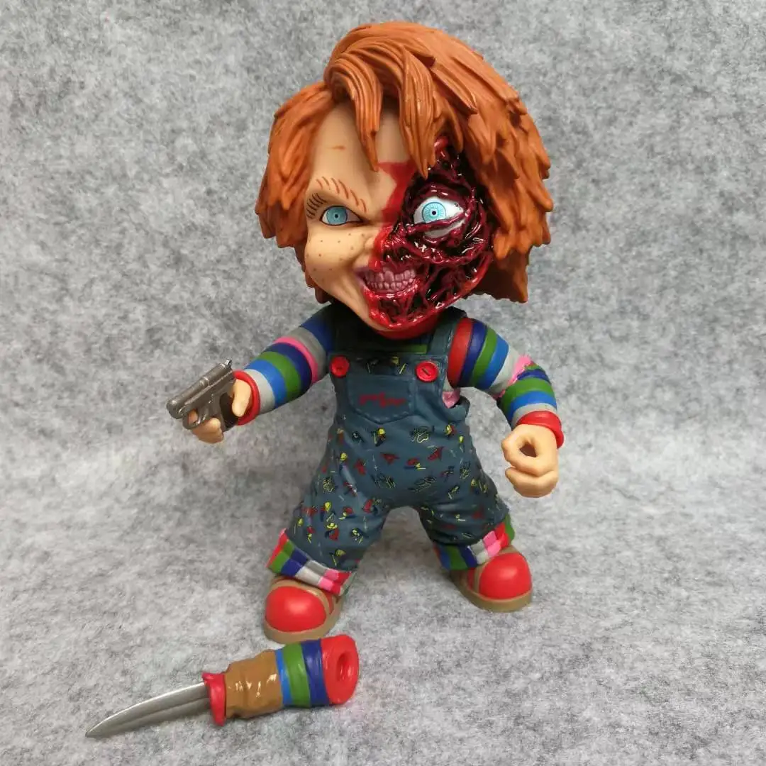 

Original Mezco 6'' Horror: Scarred Chucky Chicken Action Figure Collectible Model Loose Toy No Box