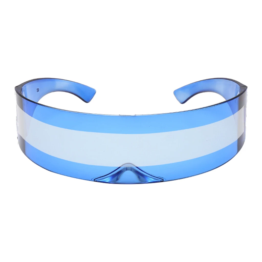 3x Novelty Robot Alien Narrow Sunglasses Futuristic Party Anime Mirrored Glasses