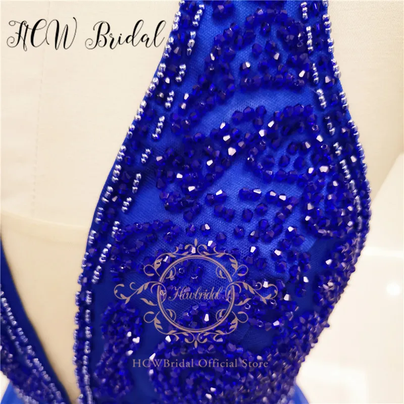 Изысканное вечернее платье Королевского синего цвета с бриллиантами реальные фотографии с v-образным вырезом без спинки линии высокого качества Длинные вечерние платья на заказ