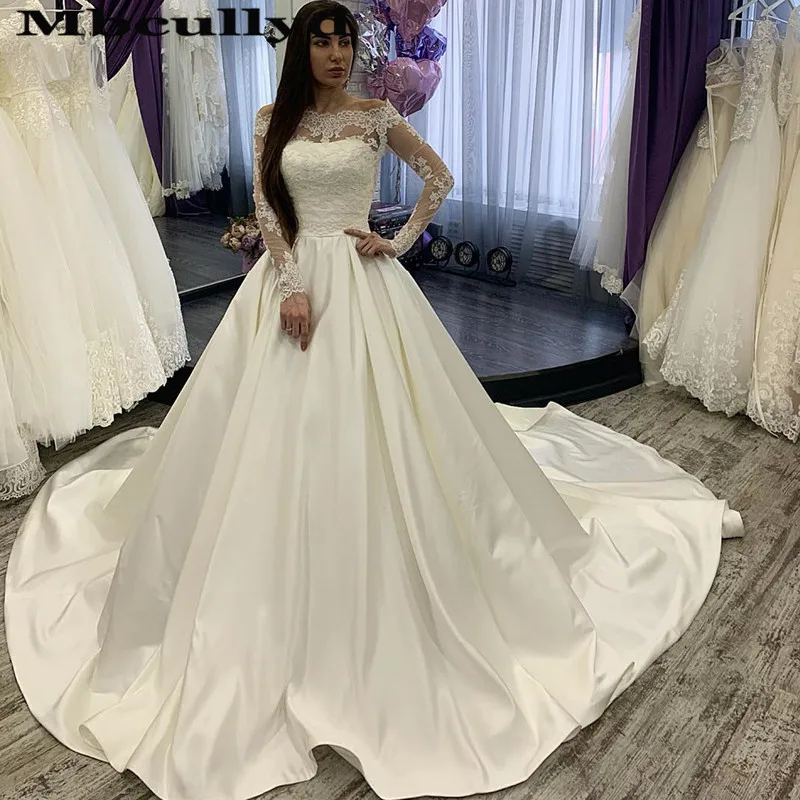 

Gorgeous Ball Gown Wedding Dress With Detachable Lace Jacket 2020 Nigeria Women Vestido de noiva Bridal Dresses