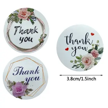 

500pcs Thank You Stickers Seal Label 1.5inch for Wedding Christmas Gift Package