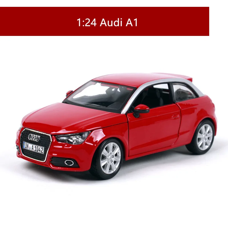 Bburago 1:24 Audi A1 модель автомобиля гоночное издание сплав модель автомобиля моделирование автомобиля украшение коллекция Подарочная игрушка - Цвет: Красный