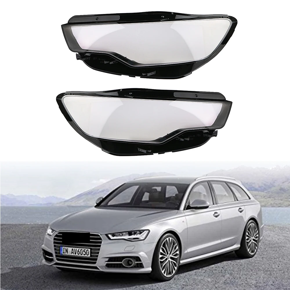 

Car Front headlights glass lamp cover transparent shell lamp masks Replacement headlights mask For Audi A4 B8 2009-2012