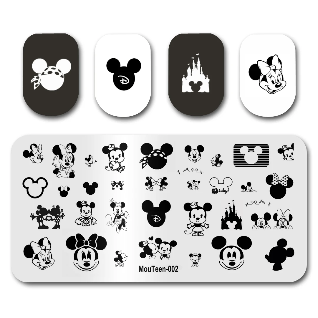 Nail Art Stamping Template Image Plate MouTeen002 Cartoon Mouse Nail S –  dailyuse234
