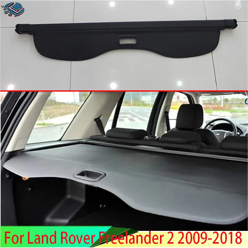 

Для Land Rover Freelander 2 2009-2018, алюминиевая + холщовая задняя крышка для груза, защитный экран для багажника, защитные аксессуары