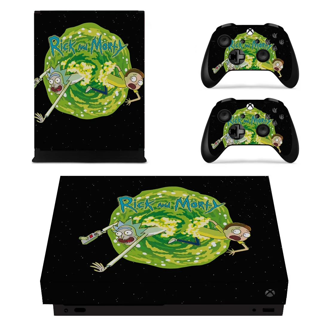 Наклейки Rick and Morty s для Xbox One X виниловые наклейки на кожу Pegatinas Adesivo для Xbox one X консоли пульта дистанционного управления скины