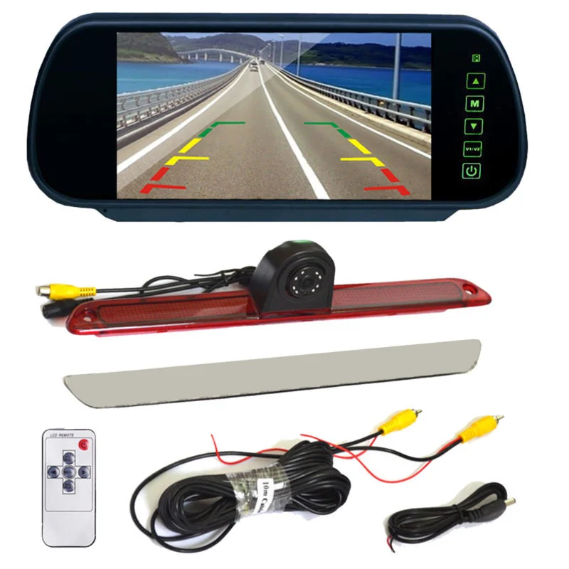 

7" Mirror Monitor+IR Backup 3rd Brake Light Camera for Mercedes-Benz Sprinter