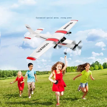 

RC Airplane Cessna 182 FX801 310mm Wingspan Remote Control DIY Aircraft Fixed Wing Plane Built-In Battery for Beginner