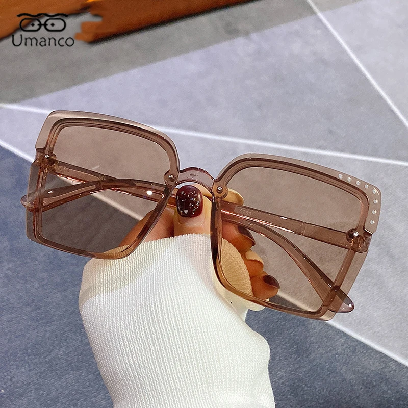 Oversized Square Frame Fashion Sunglasses For Women Men Casual Outdoor  Eyewear For Beach Parties UV400