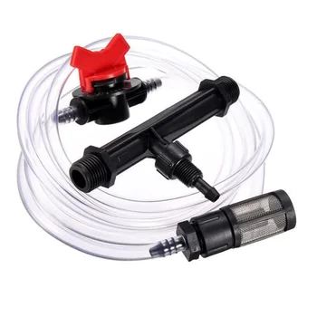 

Garden Irrigation Device Set 3/4" Thread Venturi Fertilizer Injector + Water Tube with Flow Controller Filter Accessories