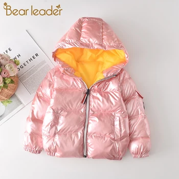 

Bear Leader 3-8 Years Girls Fashion Hooded Parkas New Winter Kids Boys Cute Outerwear Solid Warm Coat Thick Children Jackets