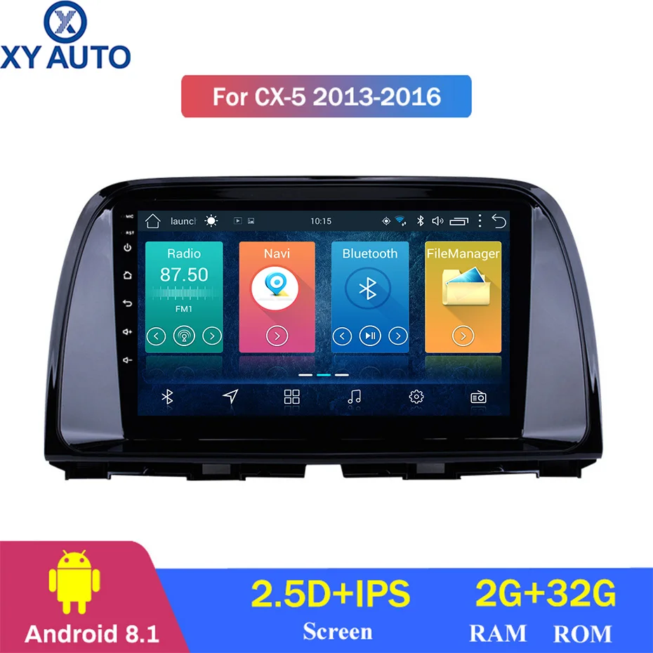 9 дюймовый 2.5D IPS закаленный HD мультисенсорный экран Android 8 1 NAVI для Mazda CX 5 2013 2016 с