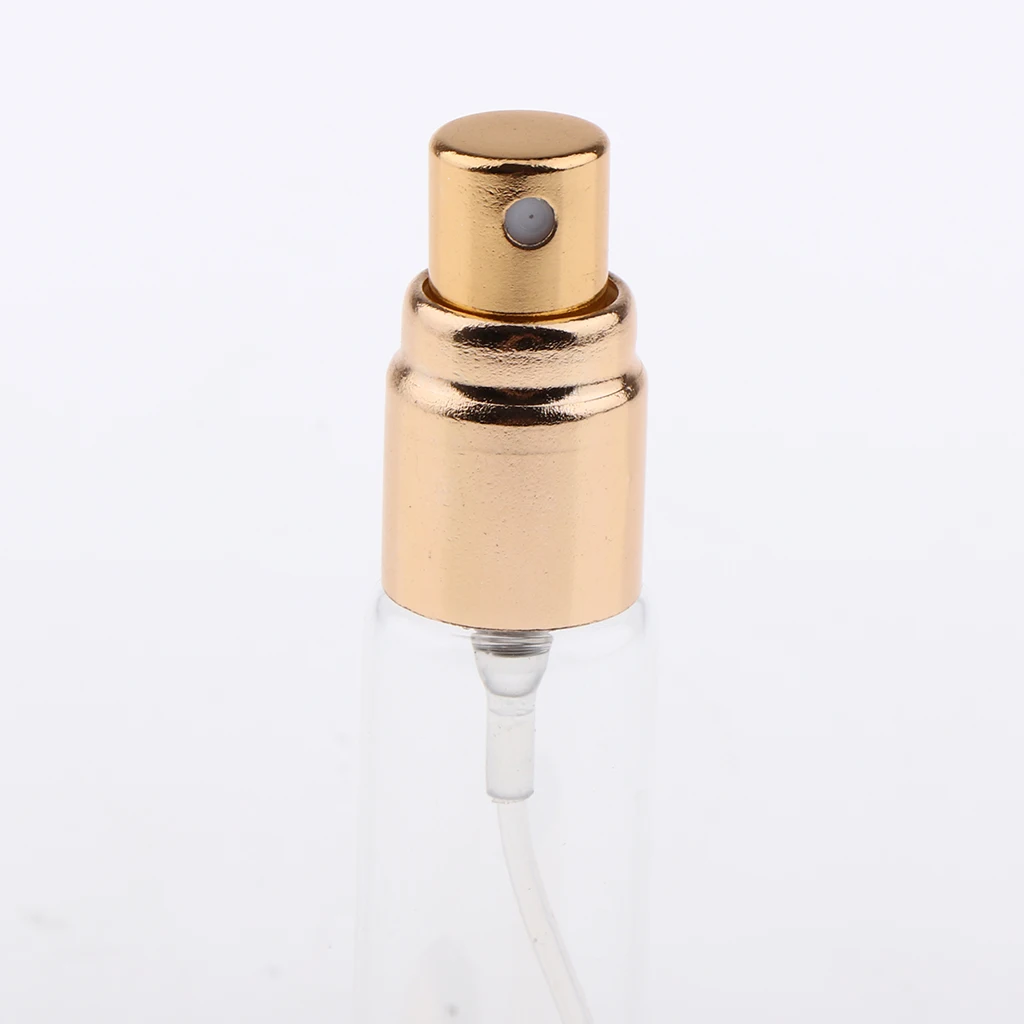 10 Pieces 10ml Capacity Mini Refillable Empty Perfume Bottle for Travel Spray Scent Pump Case (Multi-color)