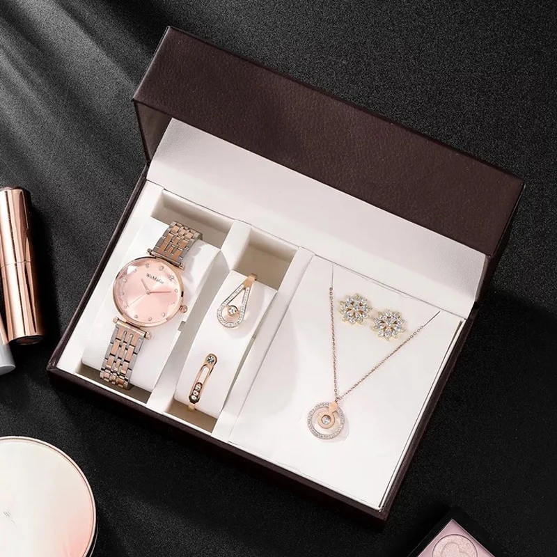 Fashion Women Rose Gold Jewellery Gift Box