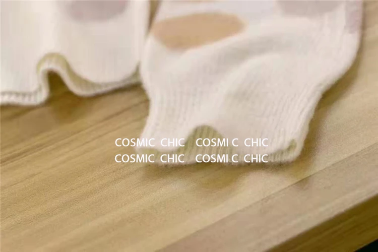 Cosmicchic кашемир женский, с длинным рукавом женский Красочный свитер в горошек Высокое качество Элегантный женский вязаный мягкий шерстяной пуловер