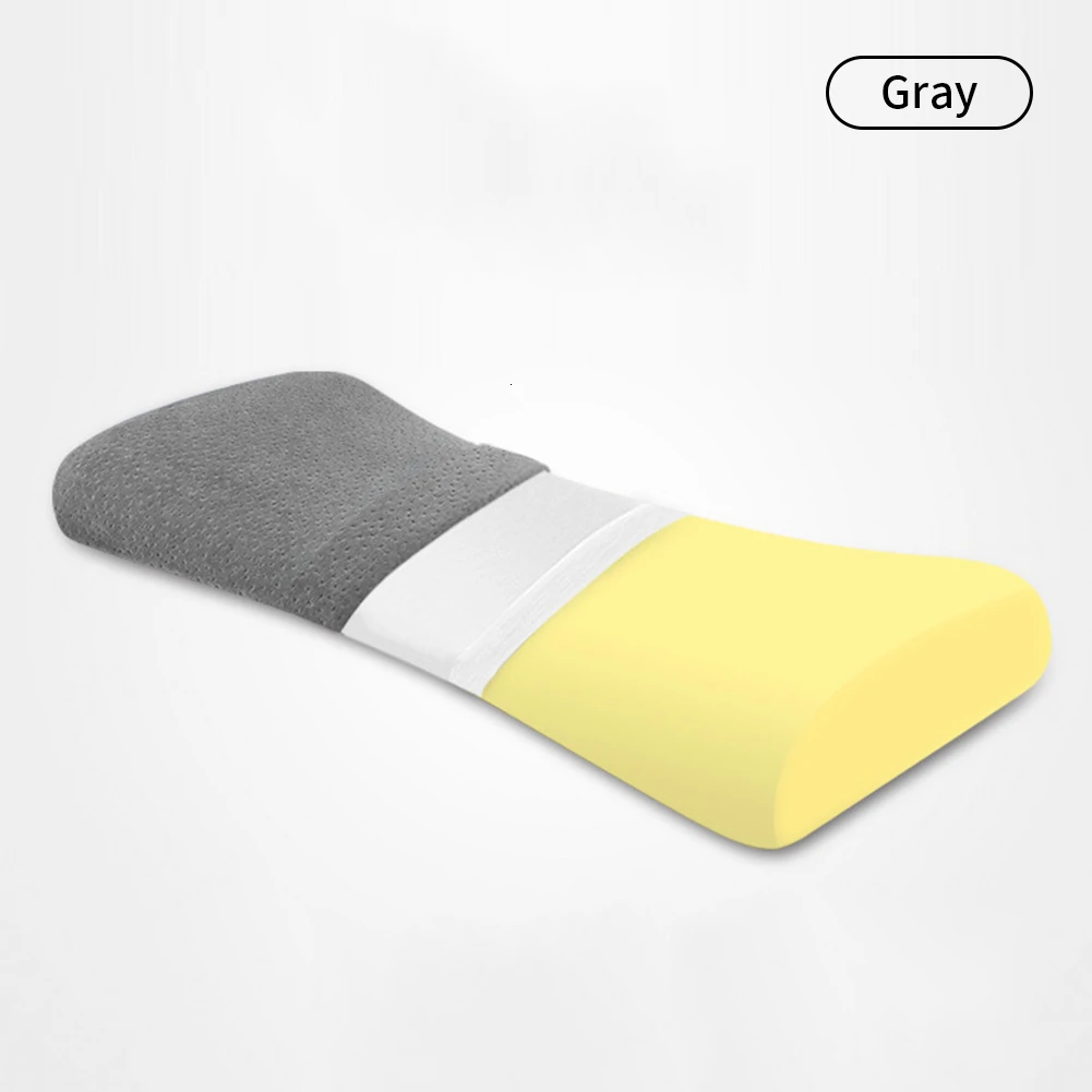 Подушка для сна из пены памяти Ортопедическая подушка для поддержки поясничного отдела боковые шпалы для беременных поясничная подушка для поддержки шейного отдела - Цвет: Gray