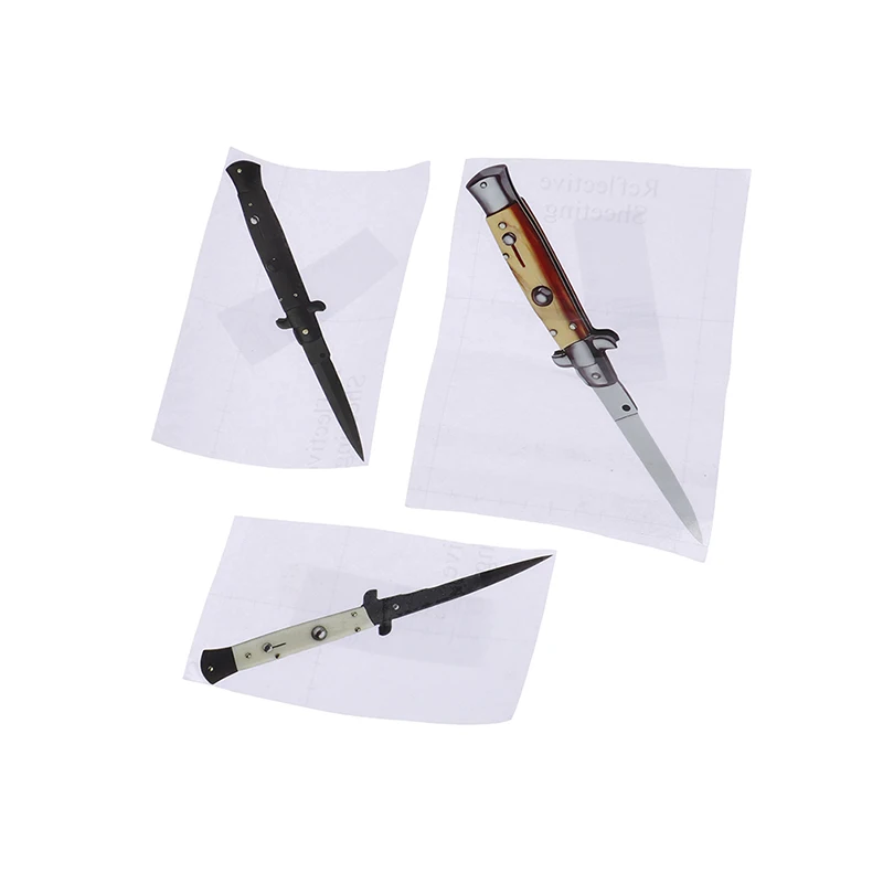 15cm Automatic Switchblade Knife Car Truck Decal Bumper Window Graffiti Stickers Waterproof For Car Or Home Decoration