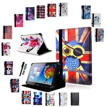 

Anti-Dust Leather Tablet Stand Cover Case for Acer Iconia One 7 B1/ 8 B1/ 10 B3 Tablet + Stylus Tablets Protective Shell