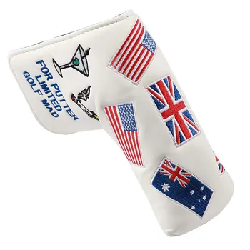 

Parts Golf Dust Proof US Flag Pattern Accessories Protective Anti Scratch Putter Head Cover Outdoor Tool PU Leather Sports