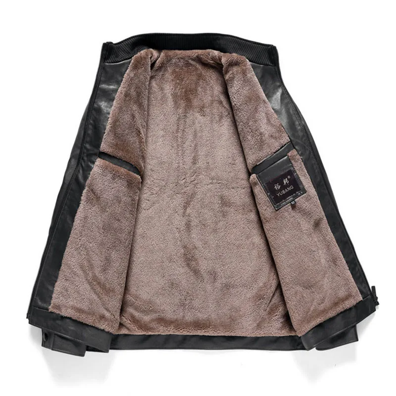 Seller PU Leather Jacket 2019 New Fashion Winter Male Plus Size Black Brown Mens Stand Collar Coats Leather Steam Punk Biker Jackets