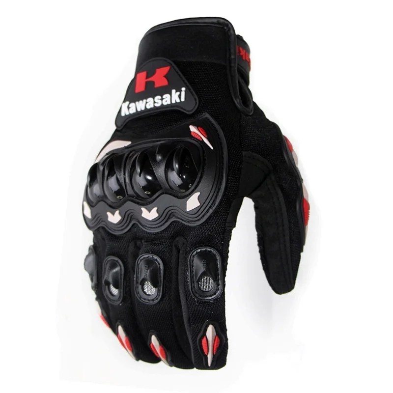 KA02 Pro-Biker Мотоциклетные Перчатки Guantes Moto Luvas da мотоцикл мотобайк велосипедные гоночные перчатки Защитное снаряжение черный синий красный - Цвет: KA02
