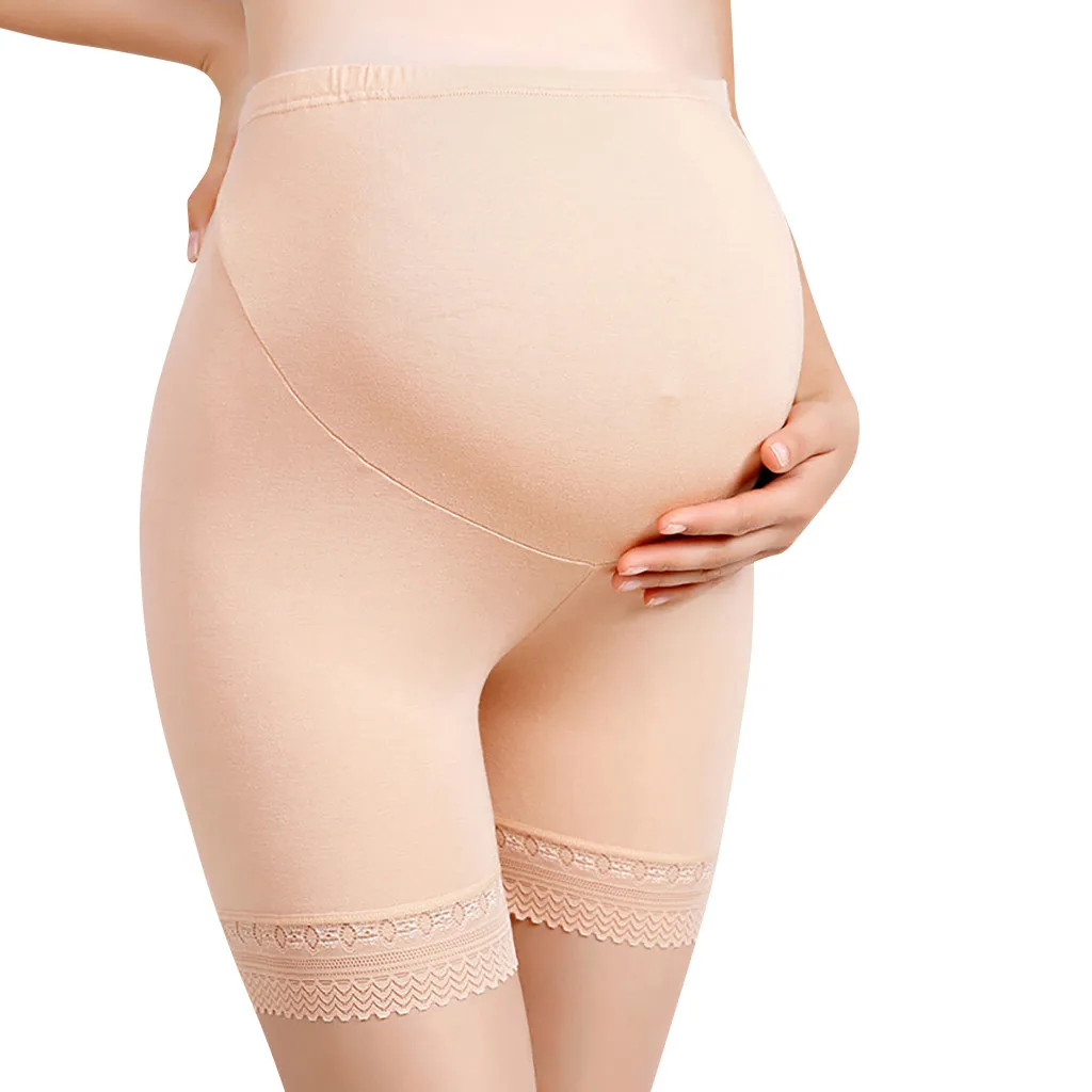ARLONEET brand new maternity underwear shorts flat stomach lift pants high waist seamless lace side underwear safety pants