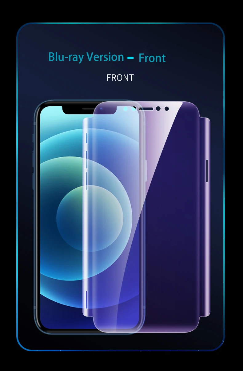 phone screen guard 13ProMax 3 Trong 1 Mặt Trước Sau Full Độ Phủ 12ProMax Bảo Vệ Màn Hình Trong Cho IPhone 11 Pro Max Hydrogel Phim XR 12 Mini XsMax HD Mềm Mại best screen guard for mobile