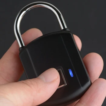 

USB Rechargeable Smart Keyless Electronic Fingerprint Lock Home Anti-theft Safety Security Padlock Door Luggage Case Lock