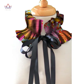 

BRW African Print Collar For Women Clothing Accessories African Ankara Print Fabric Chokers Necklaces Collar For Sweater WYb502