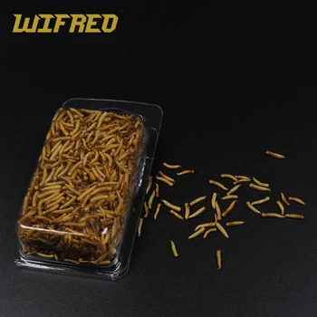 

Wifreo 1Pack Clean Dry Maggots for Fishing / High Protein Nutritious Fish Bait / Food Winter Carp Fishing Baits