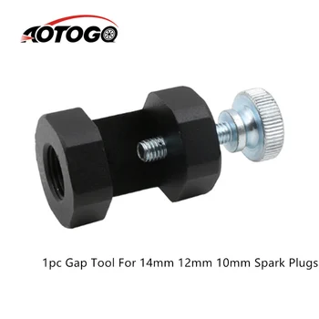 

1pc 14mm 12mm 10mm Car Spark Plug Gap Tool Sparkplug Caliper Gapper Gapping spark+plug Billet Aluminum Precision